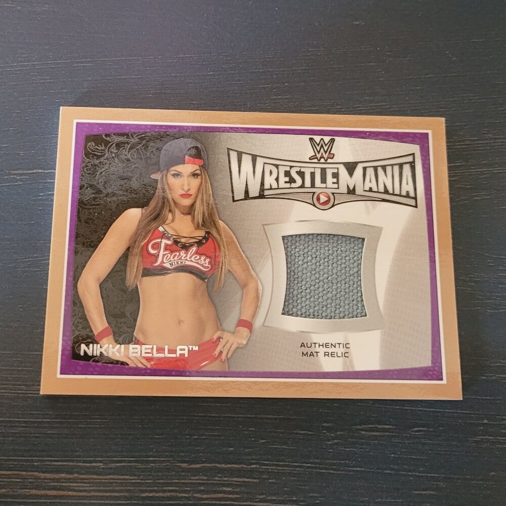 WWE Topps 2015 Road to WrestleMania/WrestleMania 31 Nikki Bella mat relic 28/50